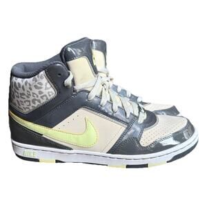 Nike Prestige 3 High Leopard Grey Volt Women’s 10 Youth 9 EUC 2012 Retro Sneaker